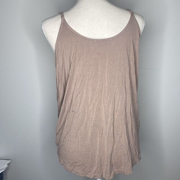 Women’s She + Sky Small Taupe Blouse Tank - Picture 3 of 4